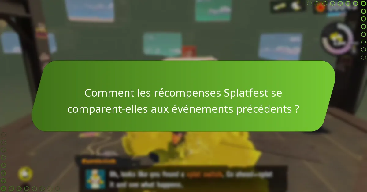 Qui est éligible aux récompenses Splatfest dans Splatoon 3 ?