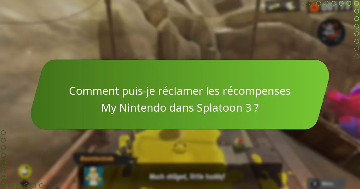 Quelles sont les offres en édition limitée pour les récompenses My Nintendo de Splatoon 3 ?