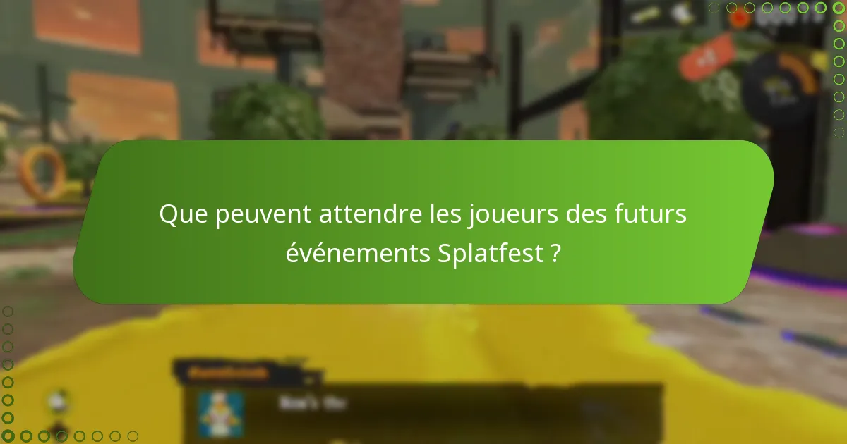 Comment ce Splatfest se compare-t-il aux événements précédents ?