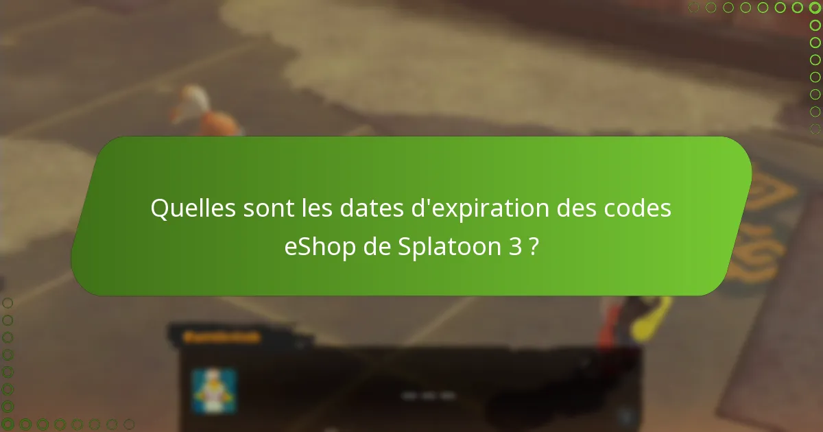 Où pouvez-vous acheter des codes eShop de Splatoon 3 ?
